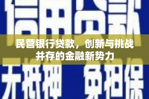 雁塔民营银行贷款，创新与挑战并存的金融新势力