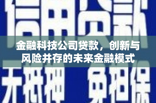雁塔金融科技公司贷款，创新与风险并存的未来金融模式