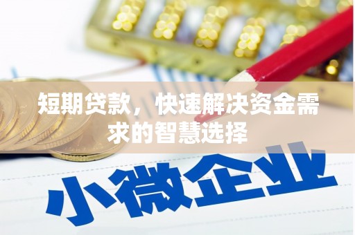 雁塔短期贷款，快速解决资金需求的智慧选择
