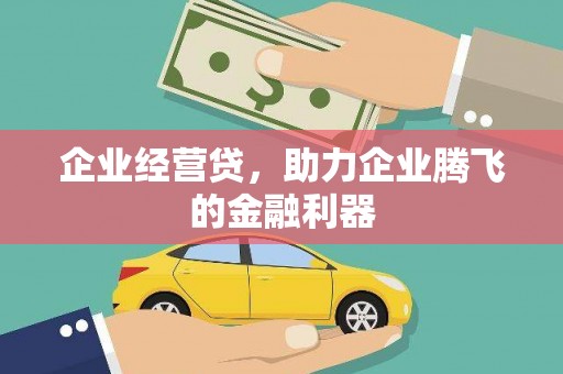 雁塔企业经营贷，助力企业腾飞的金融利器