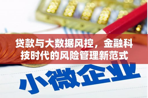 雁塔贷款与大数据风控，金融科技时代的风险管理新范式