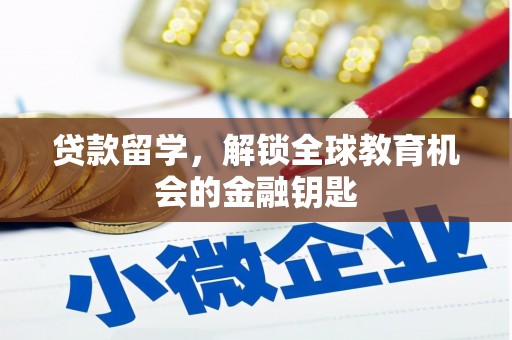 雁塔贷款留学，解锁全球教育机会的金融钥匙