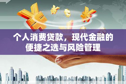 雁塔个人消费贷款，现代金融的便捷之选与风险管理