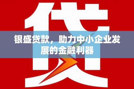 雁塔银盛贷款，助力中小企业发展的金融利器
