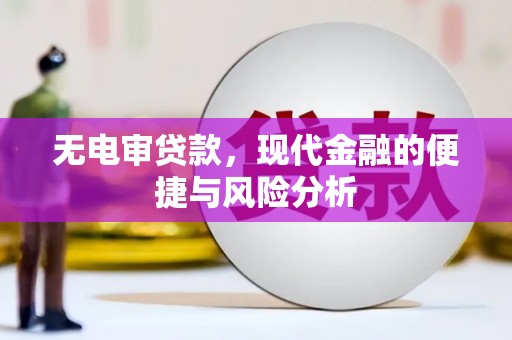雁塔无电审贷款，现代金融的便捷与风险分析
