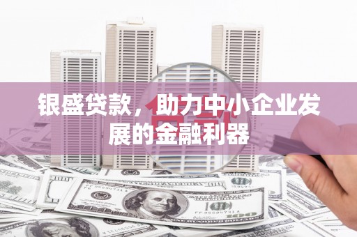 雁塔银盛贷款，助力中小企业发展的金融利器