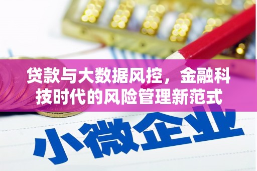 雁塔贷款与大数据风控，金融科技时代的风险管理新范式