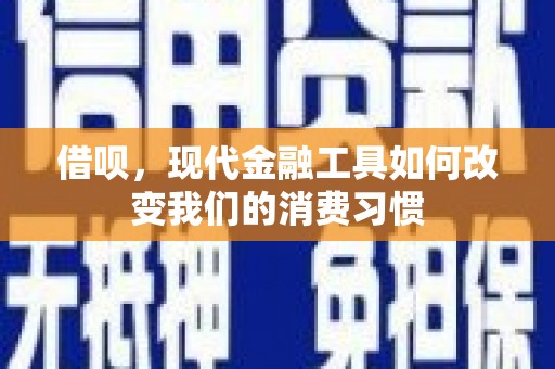 雁塔借呗，现代金融工具如何改变我们的消费习惯