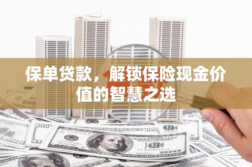 雁塔保单贷款，解锁保险现金价值的智慧之选