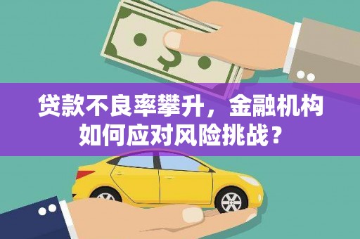 雁塔贷款不良率攀升，金融机构如何应对风险挑战？