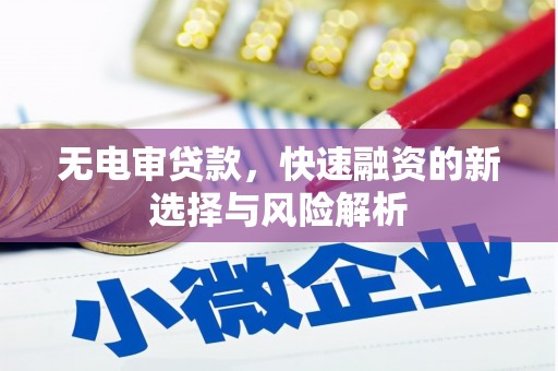 雁塔无电审贷款，快速融资的新选择与风险解析