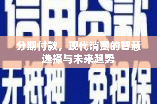 雁塔分期付款，现代消费的智慧选择与未来趋势