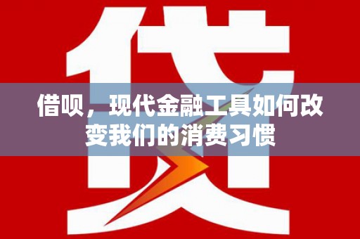 雁塔借呗，现代金融工具如何改变我们的消费习惯