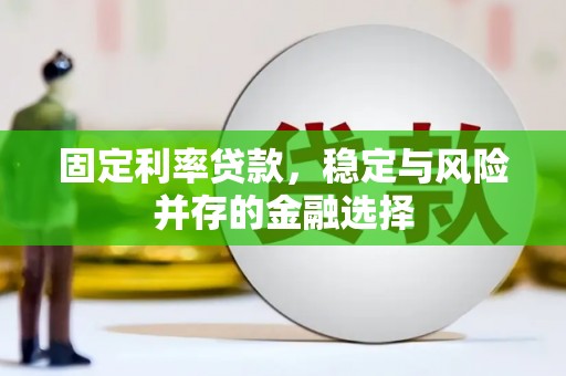 雁塔固定利率贷款，稳定与风险并存的金融选择