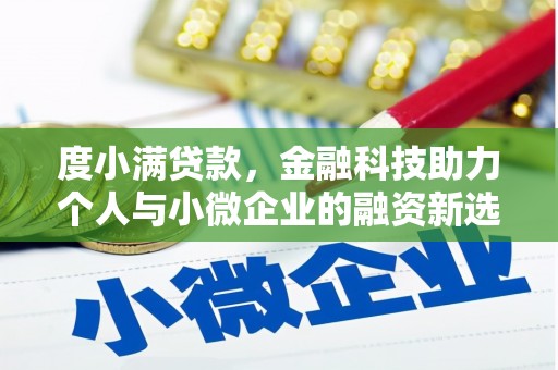 雁塔度小满贷款，金融科技助力个人与小微企业的融资新选择