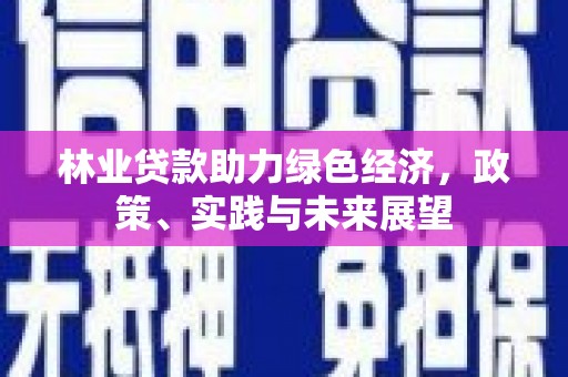 雁塔林业贷款助力绿色经济，政策、实践与未来展望