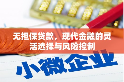 雁塔无担保贷款，现代金融的灵活选择与风险控制