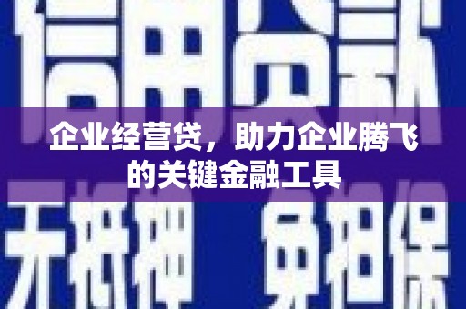 雁塔企业经营贷，助力企业腾飞的关键金融工具