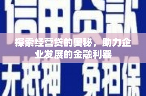 雁塔探索经营贷的奥秘，助力企业发展的金融利器