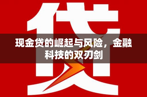 雁塔现金贷的崛起与风险，金融科技的双刃剑