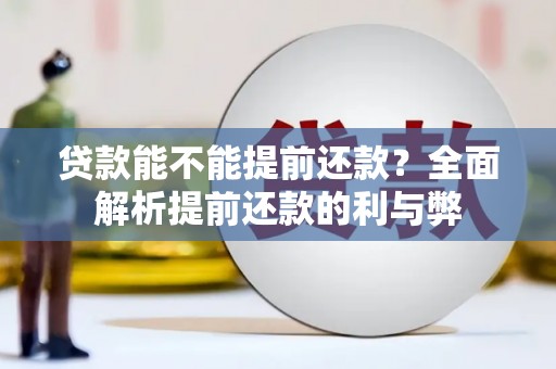 雁塔贷款能不能提前还款？全面解析提前还款的利与弊