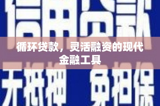 雁塔循环贷款，灵活融资的现代金融工具