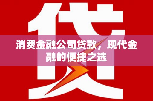 雁塔消费金融公司贷款，现代金融的便捷之选